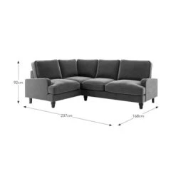 Beatrice Velvet Olive Corner Sofa -Furniture Store 30931698 alt09