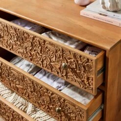 Jules Hand Carved 3 Drawer Chest -Furniture Store 30931913 alt03