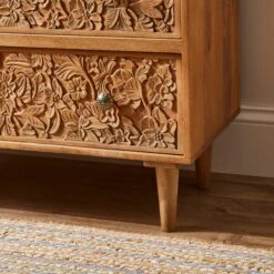 Jules Hand Carved 3 Drawer Chest -Furniture Store 30931913 alt04