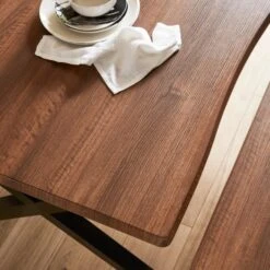 Ezra 6 Seater Rectangular Dining Table With 2 Benches -Furniture Store 30933377 alt03