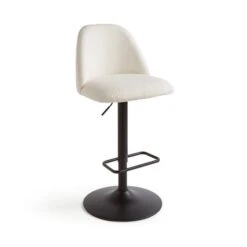 Delaney Adjustable Height Bar Stool, Boucle -Furniture Store 30933523 alt04