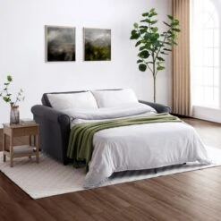 Kayden Fabric 2 Seater Scroll Arm Sofabed -Furniture Store 30933879 alt03