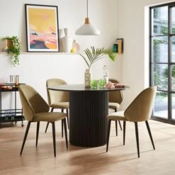 Freya Dining Chair, Velvet -Furniture Store 30934403 alt02