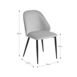 Freya Dining Chair, Velvet -Furniture Store 30934404 alt09