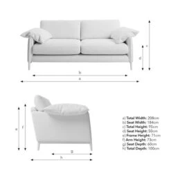 Hector Tonal Plush Chenille 4 Seater Sofa -Furniture Store 30934925 alt09