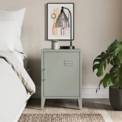 Helga Metal Bedside Table -Furniture Store 30935388