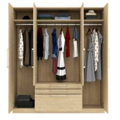Harmony Foster 4 Door 3 Drawer Wardrobe -Furniture Store 30935441 alt04