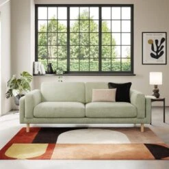 Newton Chunky Tonal Weave 4 Seater Sofa -Furniture Store 30935637