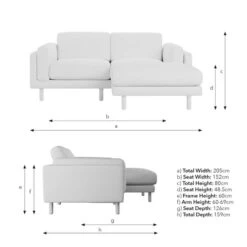 Newton Chunky Tonal Weave Corner Chaise -Furniture Store 30935644 alt09
