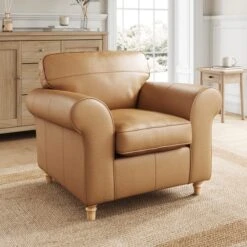 Flori Vintage Leather Armchair -Furniture Store 30937825