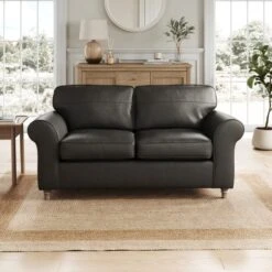 Flori Vintage Leather 2 Seater Sofa -Furniture Store 30937838