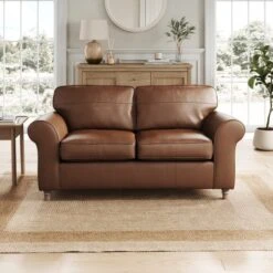 Flori Vintage Leather 2 Seater Sofa -Furniture Store 30937929