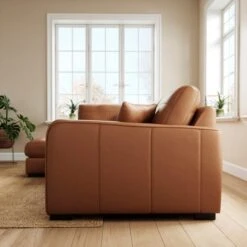 Carson Classic Leather Large Corner Chaise Sofa -Furniture Store 30938091 alt01