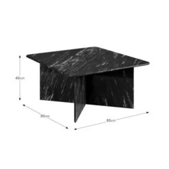 Lana Marble Square Coffee Table -Furniture Store 30938186 alt09