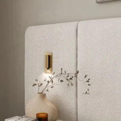 Oversized Ottoman Hotel Bed Frame, Boucle -Furniture Store 30948507 alt04