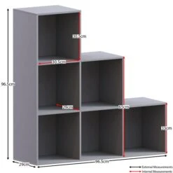 Vida Designs Durham 6 Cube Staircase Storage Unit -Furniture Store 30949056 alt01