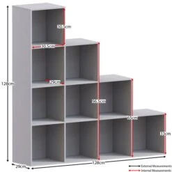 Vida Designs Durham 10 Cube Staircase Storage Unit -Furniture Store 30949060 alt01