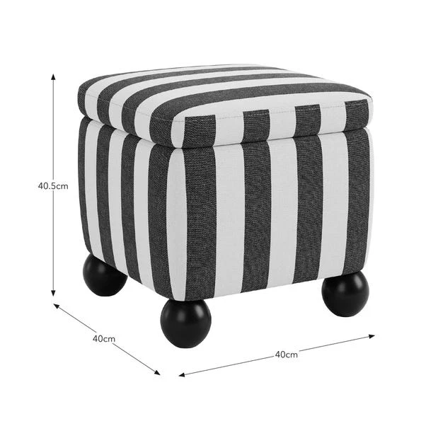 Nylah Woven Stripe Storage Footstool 8 Nylah Woven Stripe Storage Footstool - Image 8