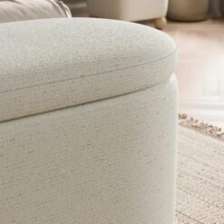 Nylah Boucle Fleck Storage Ottoman -Furniture Store 30958303 alt02