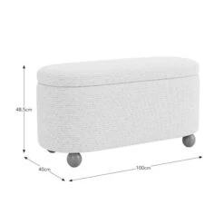 Nylah Boucle Fleck Storage Ottoman -Furniture Store 30958303 alt09