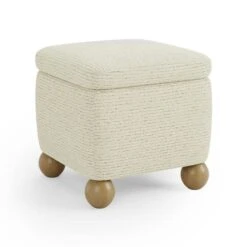 Nylah Boucle Fleck Storage Footstool -Furniture Store 30958372 alt05