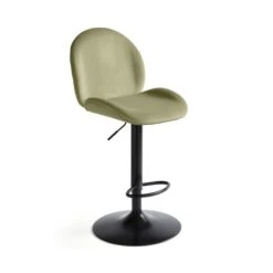 Jayde Adjustable Bar Stool, Velvet -Furniture Store 30958646 alt03