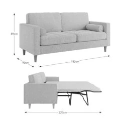 Zoe Casual Sit Boucle 3 Seater Sofa Bed -Furniture Store 30958897 alt09