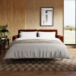 Zoe Casual Sit Velvet 3 Seater Sofa Bed -Furniture Store 30959045