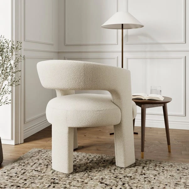 Remi Boucle Accent Chair 2 Remi Boucle Accent Chair - Image 2