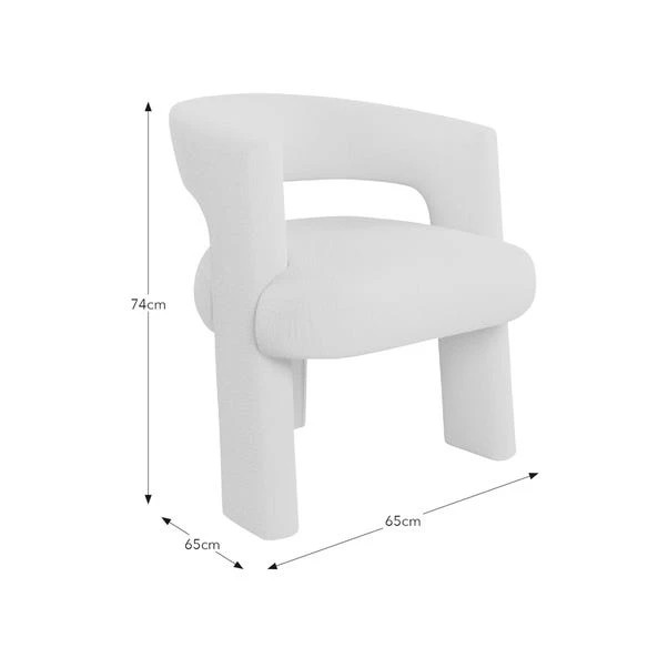 Remi Boucle Accent Chair 7 Remi Boucle Accent Chair - Image 7