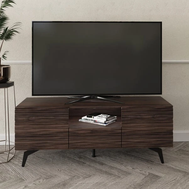Ashcroft TV Stand For TVs Up To 48", Dark Walnut 1 Ashcroft TV Stand For TVs Up To 48", Dark Walnut