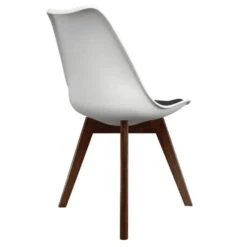 Fusion Living Soho White Plastic Dining Chair With Squared Legs -Furniture Store 30960291 alt04