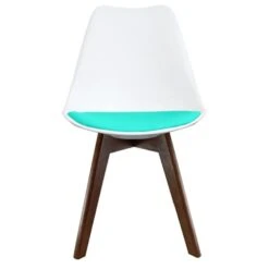 Fusion Living Soho White Plastic Dining Chair With Squared Legs -Furniture Store 30960292 alt05