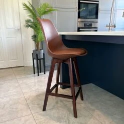 Fusion Living Soho Plastic Bar Stool -Furniture Store 30960567