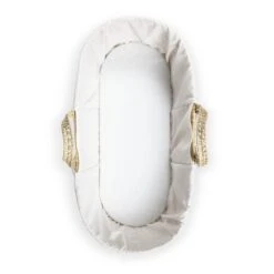 Clair De Lune White Scandi Moses Basket With Folding Stand -Furniture Store 30961366 alt02