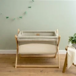Clair De Lune Organic Folding Crib -Furniture Store 30961441