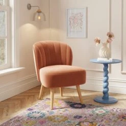 Colette Velvet Accent Chair -Furniture Store 30962123