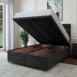 Plush Chenille End Of Bed Ottoman Base -Furniture Store 30962563 alt02