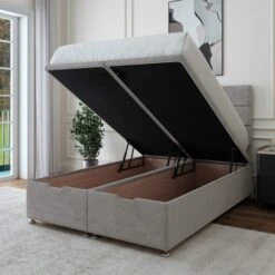 Plush Chenille End Of Bed Ottoman Base -Furniture Store 30962573 alt02