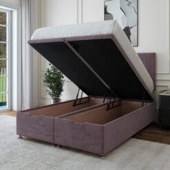 Plush Chenille End Of Bed Ottoman Base -Furniture Store 30962632 alt02