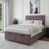 Plush Chenille End Of Bed Ottoman Base