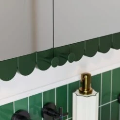 Scallop Mirror Wall Cabinet -Furniture Store 30963058 alt04