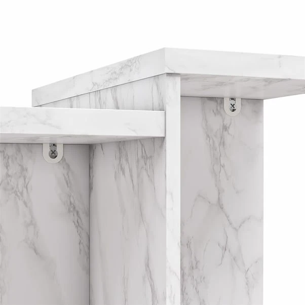 Brielle Side Table, Faux Marble 6 Brielle Side Table, Faux Marble - Image 6
