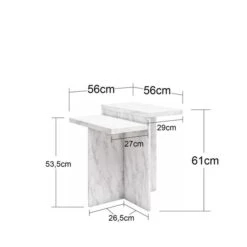Brielle Side Table, Faux Marble 13 Brielle Side Table, Faux Marble -Furniture Store 30963077 alt09