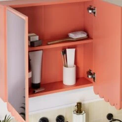 Scallop Mirror Wall Cabinet -Furniture Store 30963084 alt03