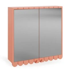 Scallop Mirror Wall Cabinet -Furniture Store 30963084 alt06
