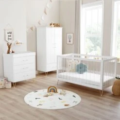Babymore Kimi XL Acrylic 3 Piece Nursery Room Set -Furniture Store 30964170 alt06