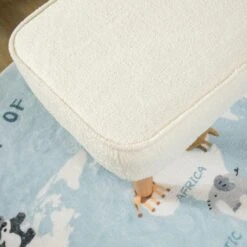 Babymore Ida Boucle Nursing Chair With Stool -Furniture Store 30964207 alt03