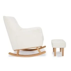 Babymore Ida Boucle Nursing Chair With Stool -Furniture Store 30964207 alt04