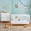 Babymore Mona 2 Piece Nursery Room Set, White